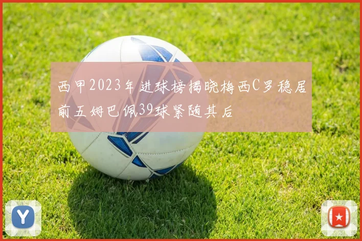 西甲2023年进球榜揭晓梅西C罗稳居前五姆巴佩39球紧随其后