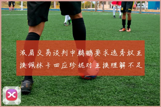浓眉交易谈判中鹈鹕要求选秀权互换佩林卡回应珍妮对互换理解不足